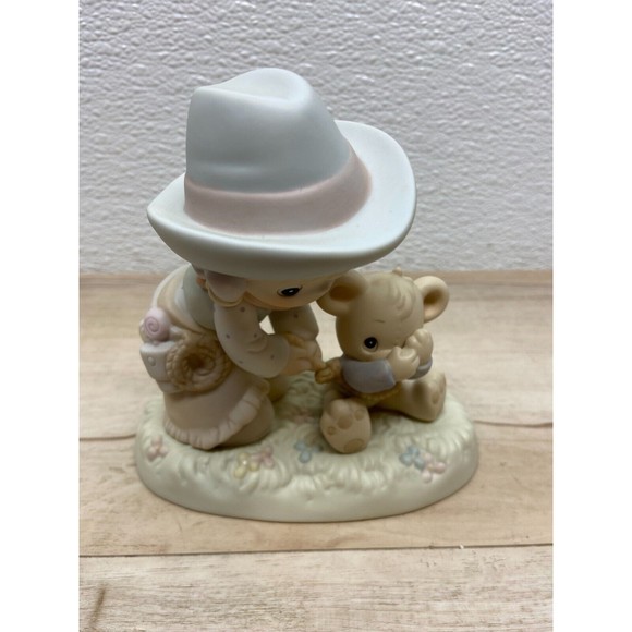 Vtg 1994 Enesco Precious Moments I Can`t Bear To Let You Go Porcelain Figurine - Picture 4 of 14